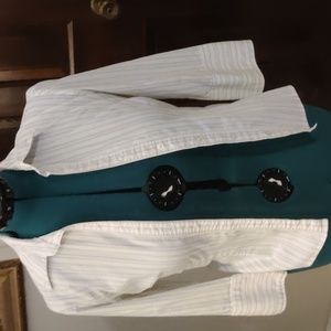 Fitted long 3/4 buttoned shirt